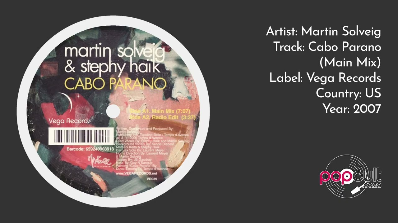 英12” Martin Solveig & Stephy Haik Cabo Parano VR039 Vega Records /00250 Martin Solveig - Cabo Parano (Main Mix) - YouTube