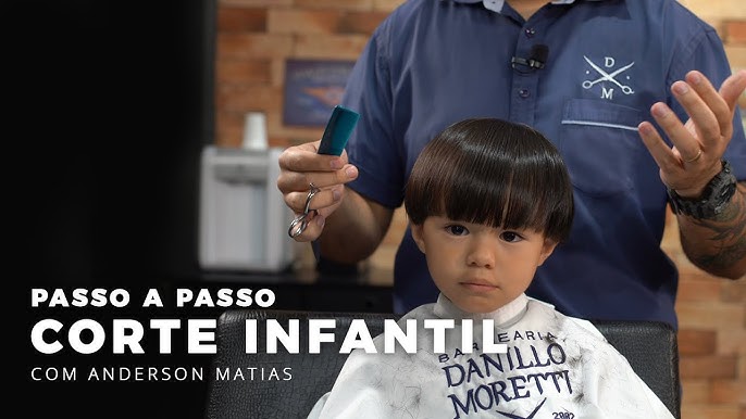 COMO FAZER CORTE INFANTIL SOCIAL MASCULINO PASSO A PASSO com Vitor Correia  Barber 