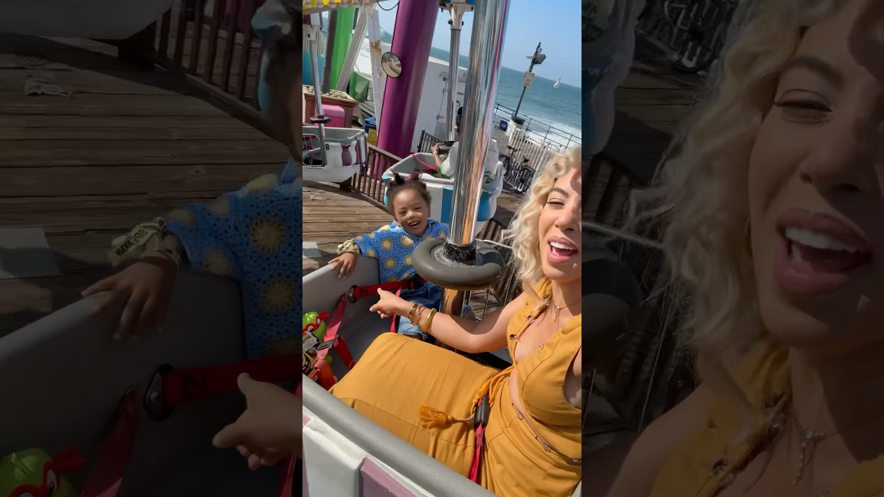 Mom takes son on the most spinning ride on the Santa Monica pier and this happened… 