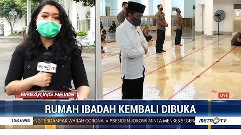 Jokowi Salat Jumat di Masjid Istana Kepresidenan
