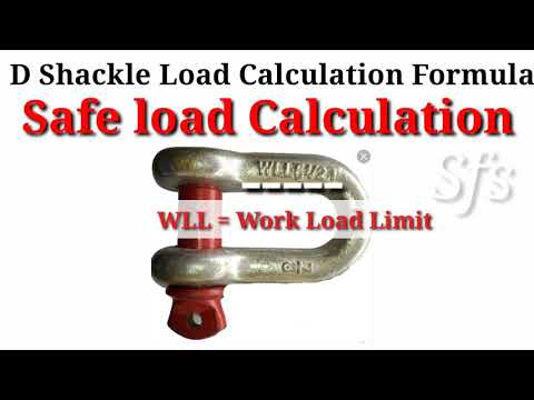 D Shackle Load Calculation Formula In