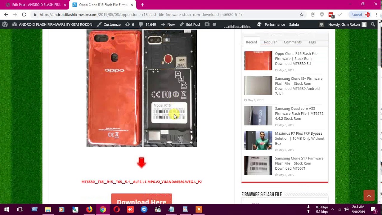 Oppo Clone R15 Flash File Firmware | Stock Rom Download