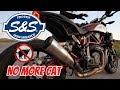 INDIAN FTR1200 S&S GRAND NATIONAL EXHAUST W/ CAT DELETE