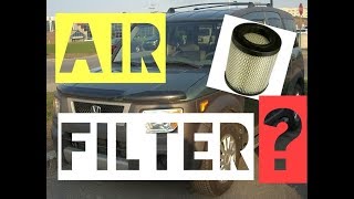 How to replace Honda Element Engine Air Filter- Easy.....