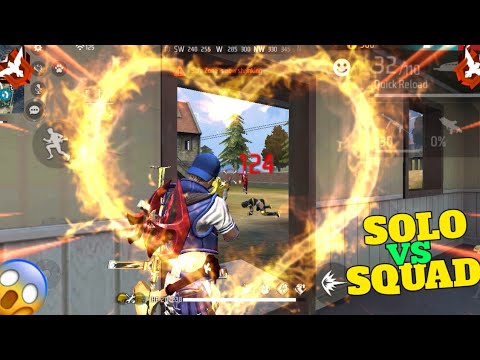 Unstoppable..! SOLO VS SQUAD 😈 GAMEPLAY -GARENA FREE FIRE 🔥 - YouTube