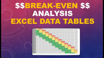 Calculate Break Even Point with Excel Data Tables
