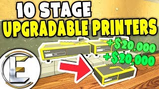 10 Stage Upgradable OP Money Printers - Gmod DarkRP ($50k To $1 Million In 30 Minutes)