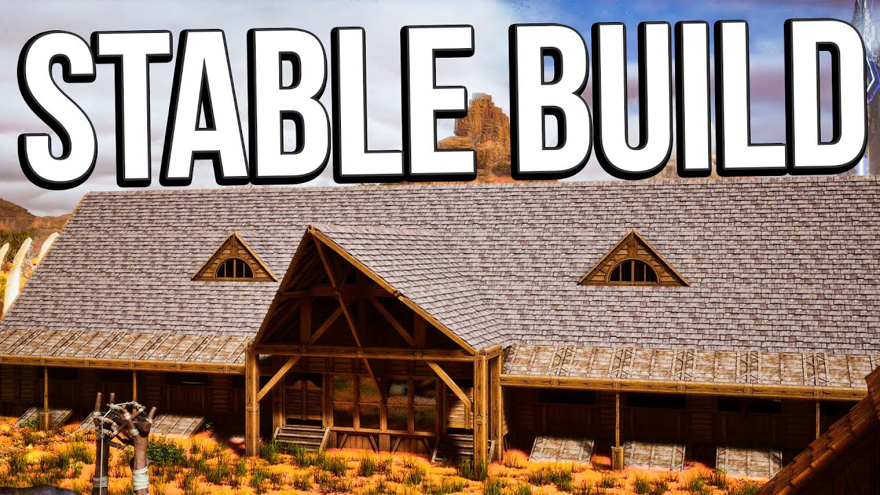 Building A Stable (LARGE BUILD) | ARK Gameplay #19 - YouTube