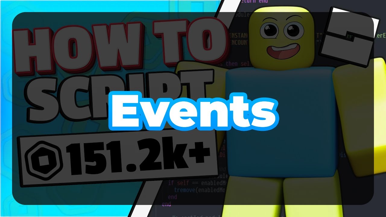 How to script in roblox studio events youtube