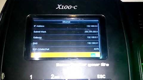 Koneksi mesin absen melalui jaringan part 1