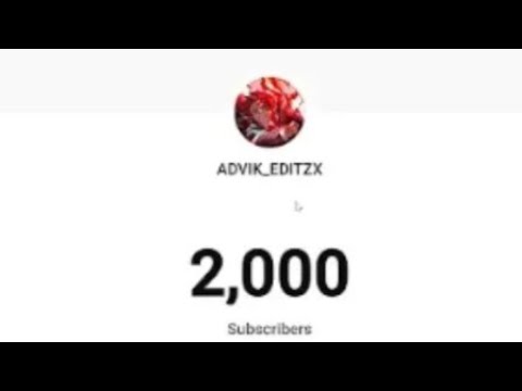 2k subscribers. 2k subs.Thanks guys for supporting.