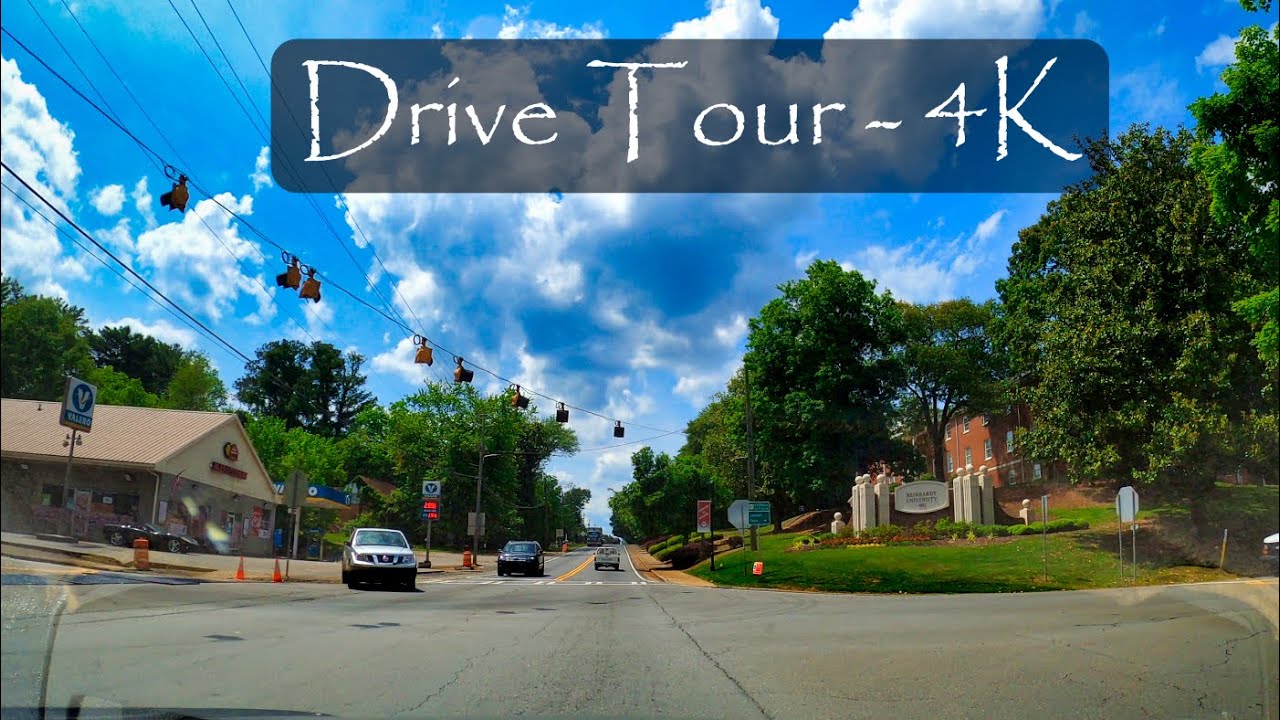 Driving Throughout Waleska, Georgia - Rural College Town - Tour - 4K