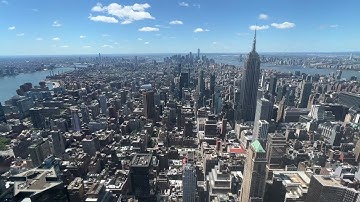 Coming down the Ascent elevator at The Summit (One Vanderbilt Ave) in New York City