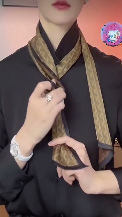 how-to-tie-a-long-silk-scarf-6in-x-60in-15cm-x150cm-16-short-youtube