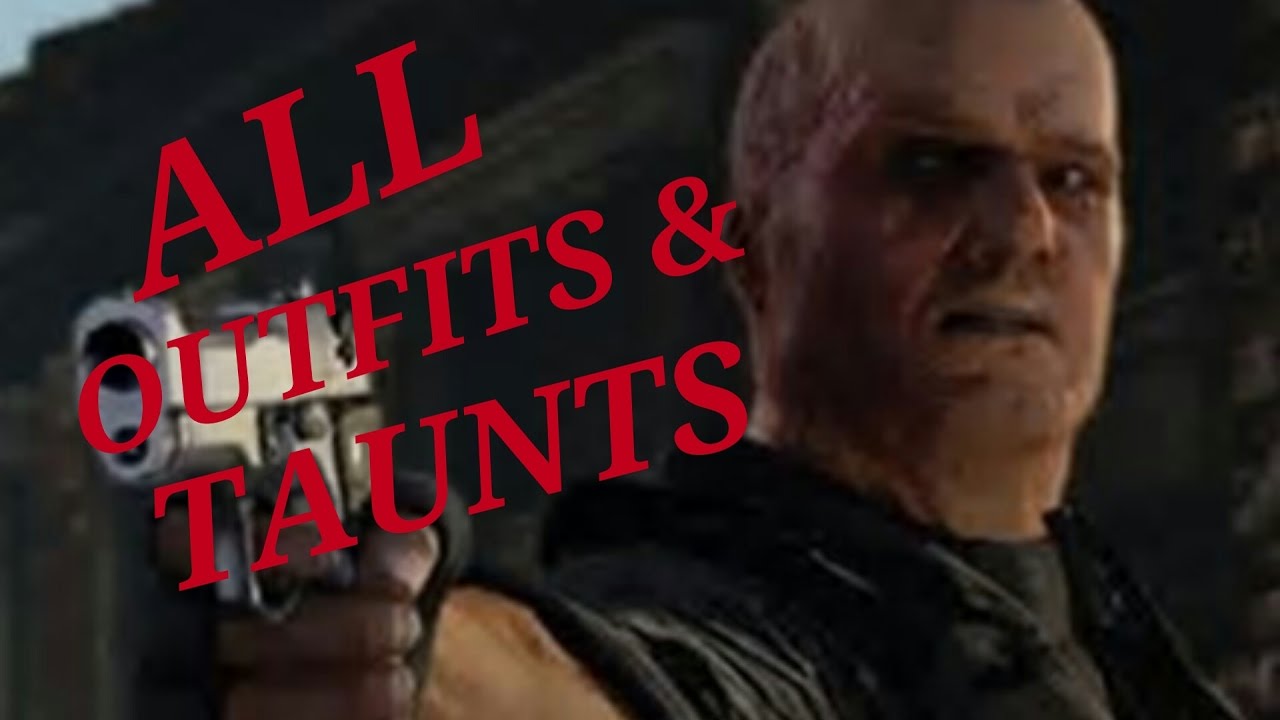 Uncharted 4 - All Lazaravic Outfits, Taunts + DLC