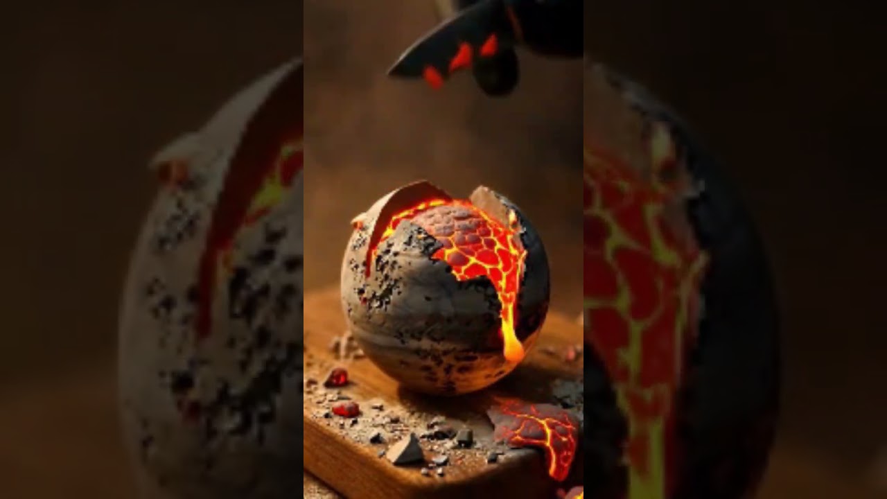 Ultra Asmr of Mars and Earth cut from middle deep , lava and dust coming out from the planets crust