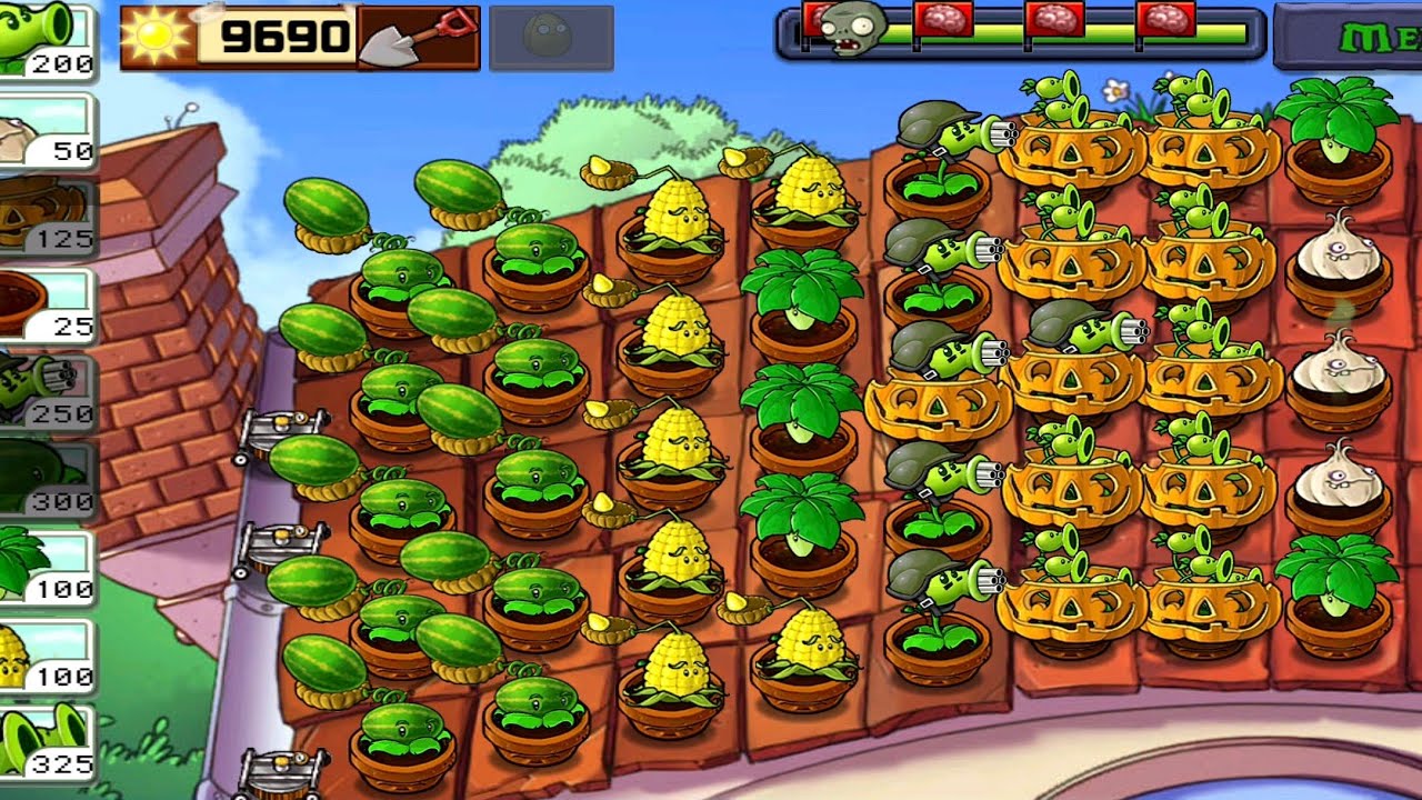 PVZ : ADVENTURE 2 ROOF LEVEL 8 - 9 