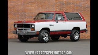 1990 Dodge Ramcharger LE 4x4 EFI
