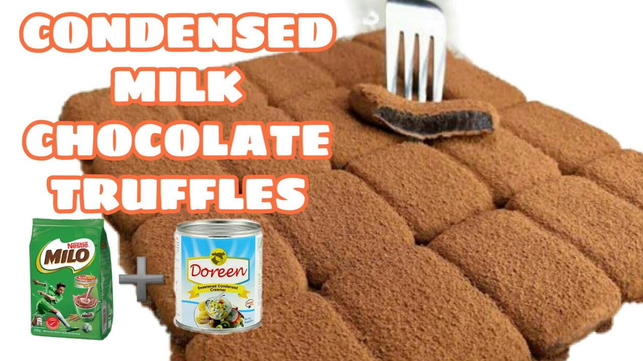 Condensed Milk Chocolate Truffles ( 2 Ingredients Only) Easy Recipe