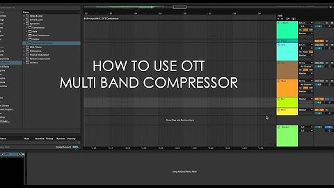 How To Use OTT Multiband Compressor In Ableton Live