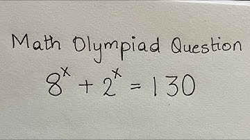 Mexico - A Nice Math Olympiad Exponential Problem