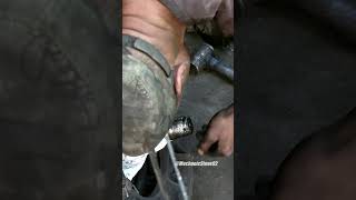 "Replace the pressure bearing, weld the front wheel, repair the axle head thread.