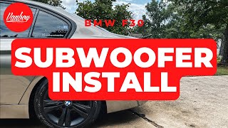 HOW TO INSTALL A SUB IN A BMW F30 | #DIY THE EASY WAY!!