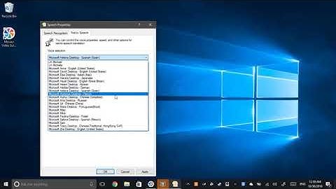 [2020 Reupload] Windows 10 - All text-to-speech voices (Part I: Desktop Voices)