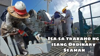 Isa sa Trabaho ng Ordinary Seaman sa Bulk Carrier | Greasing | Buhay Seaman