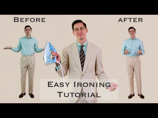 Tutorial: Ironing Your Wool Trousers or Chinos the Simple Way - YouTube