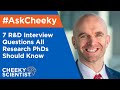 #AskCheeky: 7 R&D Interview Questions All Research PhDs Should Know