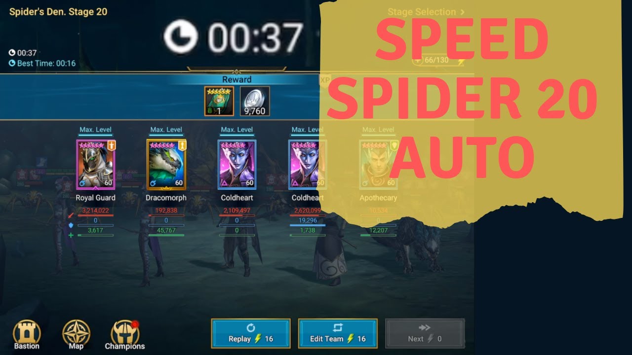 8 Raid shadow legends best spider s den team gif