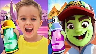 Subway Surfers Cairo 2022 Zombie Jake vs Vlad and Nikita Run Gameplay HD screenshot 4