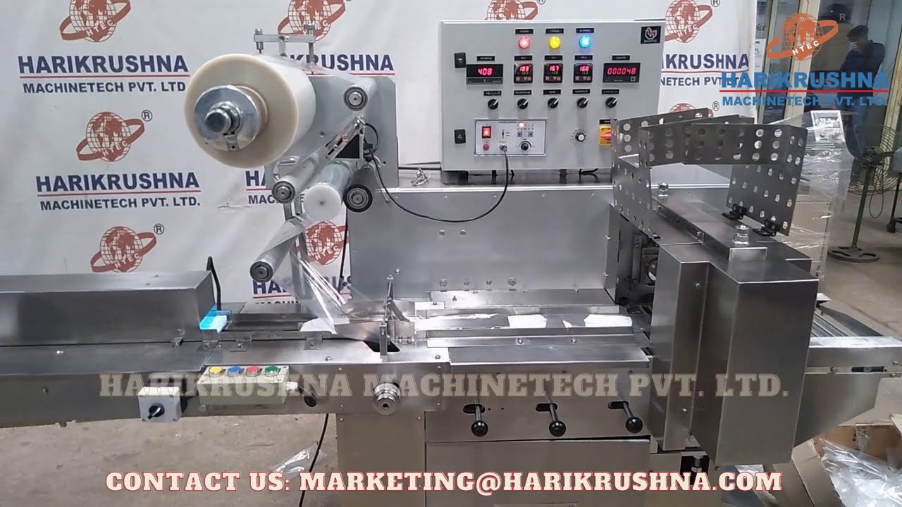 Automatic Horizontal Flow Wrapping Machine | Harikrushna Machines Pvt ...