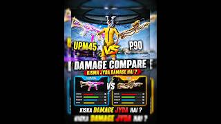 UMP vs P90 🔥 | Bgmi damage test 😱 #shorts #bgmi #gaming