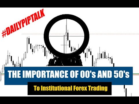 The IMPORTANCE of 00's and 50's Levels In The Forex Markets