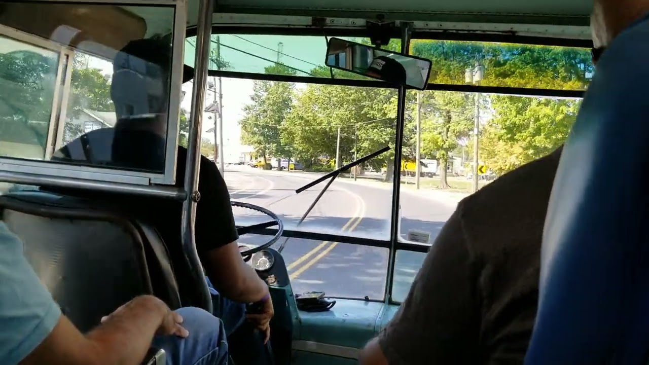 Community Coach 143 heading to the 2022 Bus Fest in the morning   9 17 22