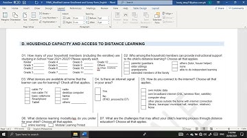 MODIFIED LEARNER ENROLLMENT AND SURVEY FORM  S.Y. 2021-2022