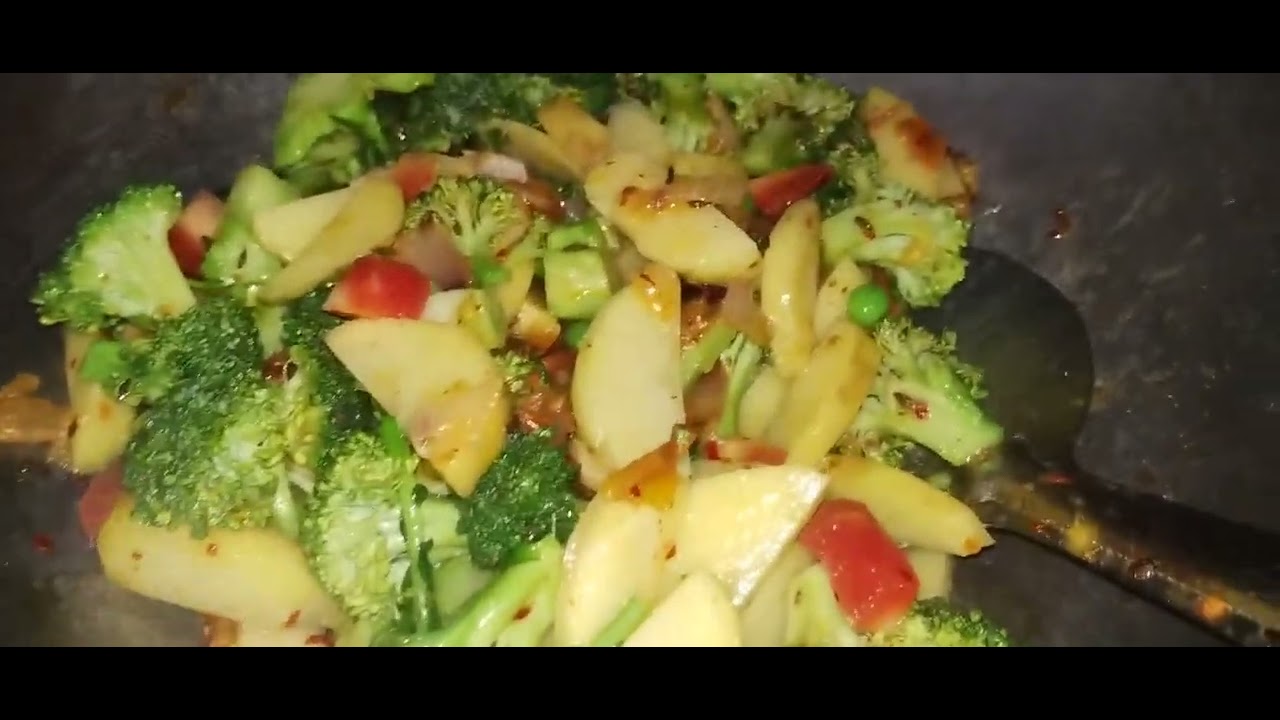 Dinner special 😁 broccoli mix sabji😋