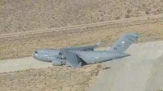 C-17 taking off from Palmdale, California