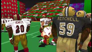 Madden NFL 2000 49ers vs saints (christmas stadium)