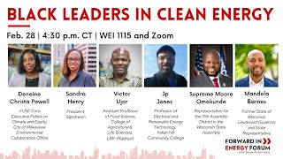 Forward In Energy Forum: Black Leaders in Clean Energy