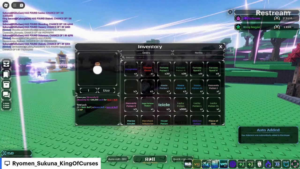 USEING 10 HEAVENLYS AND 1 OBLIV