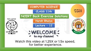 Class 11 Computer Science | Chapter 1 Computer System | NCERT Solutions| Question 10| Lecture 12
