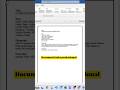 MS Word Page Border Trick | Make Document Professional #shorts #msword #msoffice #microsoftword