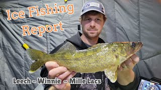 Ice Fishing Report: Leech Lake, Lake Winnie, and Mille Lacs Lake12-12-2025