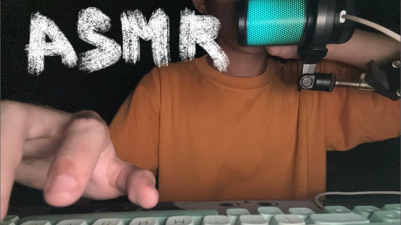 ASMR aggressive tapping scratching and some mouthsounds🙉