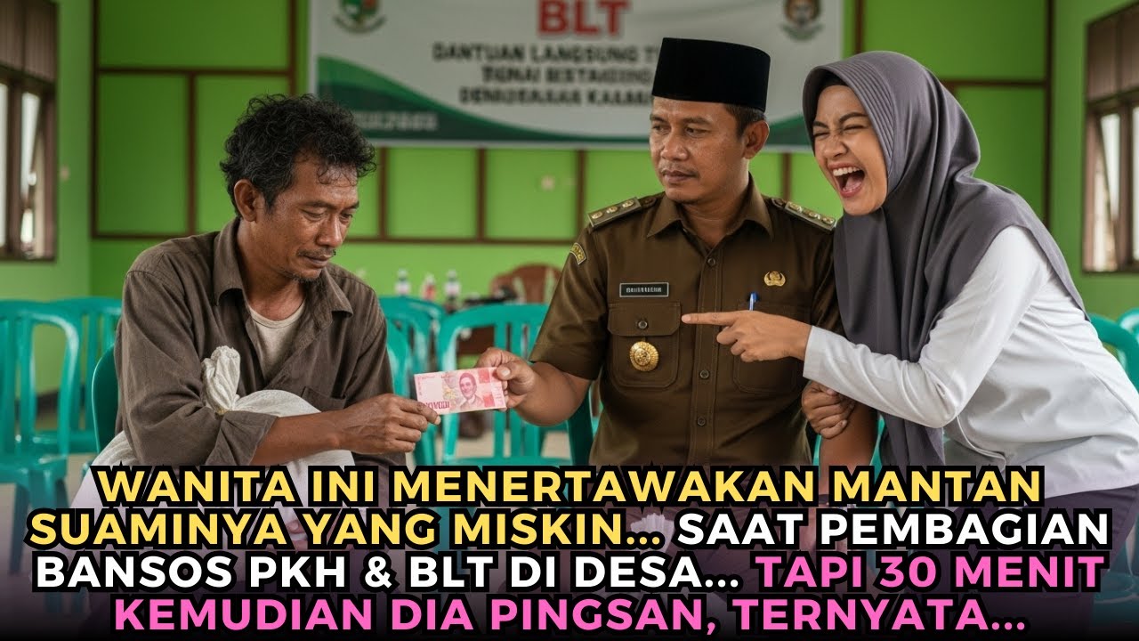 Mantan Suami Ditertawakan Saat Terima Bansos PKH & BLT, 30 Menit Kemudian Semua Terdiam!