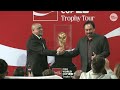 2026 World Cup trophy unveiled: See FIFA trophy soccer prize in Mexico City