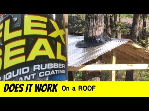 FLEX SEAL a treehouse roof